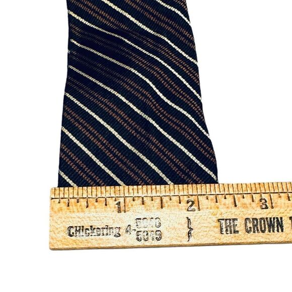 Vintage 60s Knox 5th Ave Striped Silk Ties - Picture 6 of 10